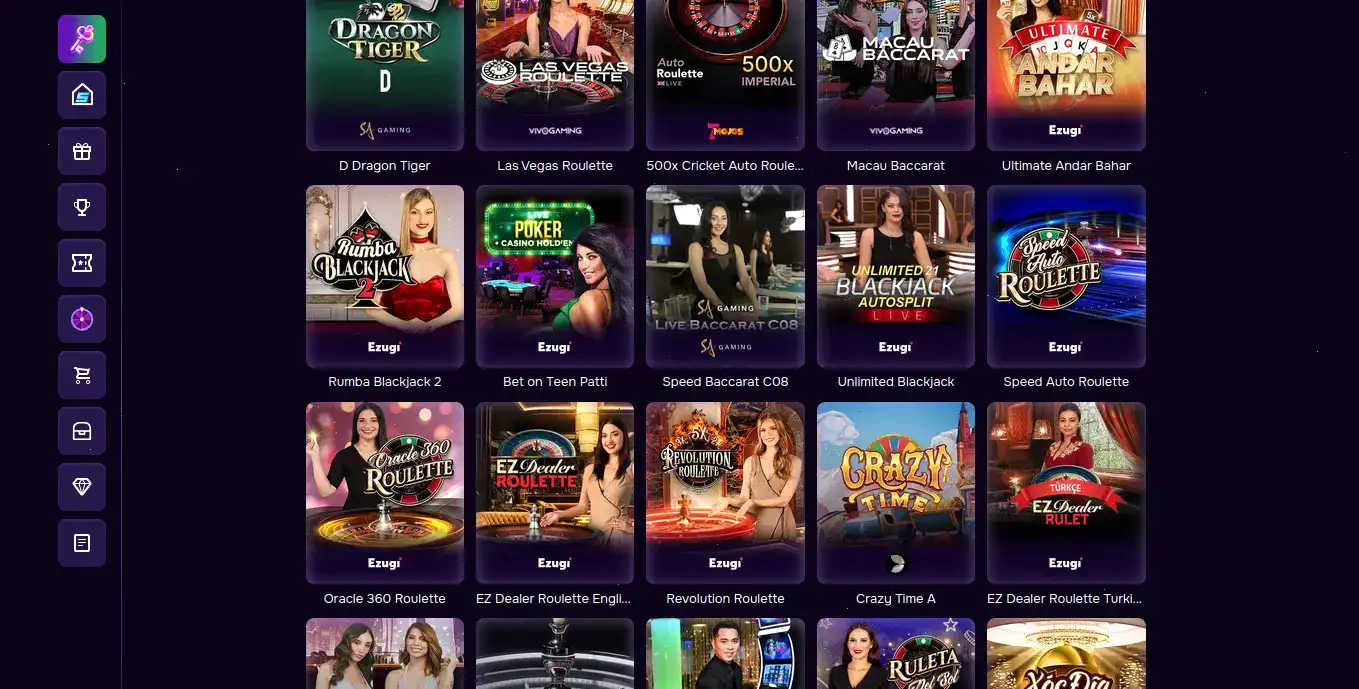 Игровой зал Vodka Casino с яркими слотами